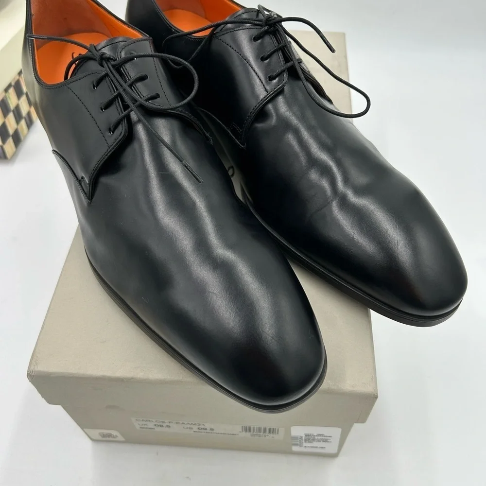 Men's Santoni, shiny leather dress Oxford size 12 made in Italy